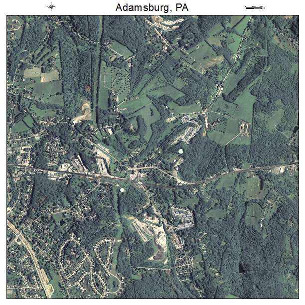 Adamsburg, PA air photo map