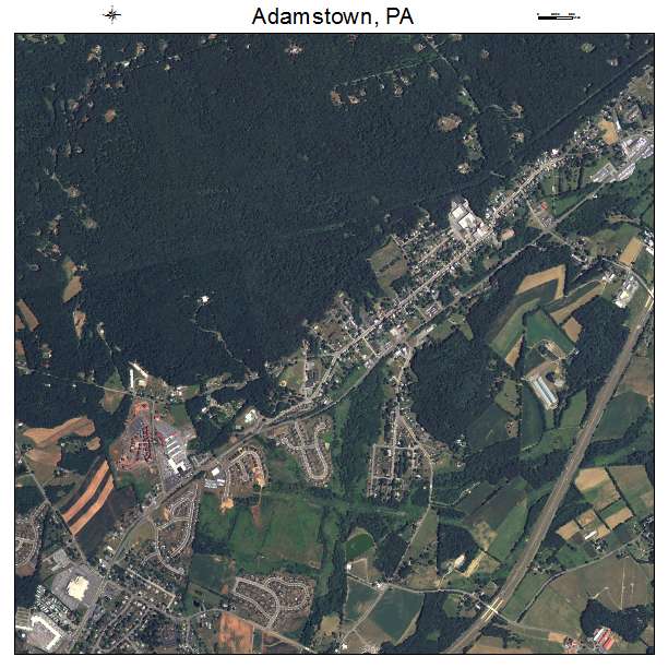 Adamstown, PA air photo map
