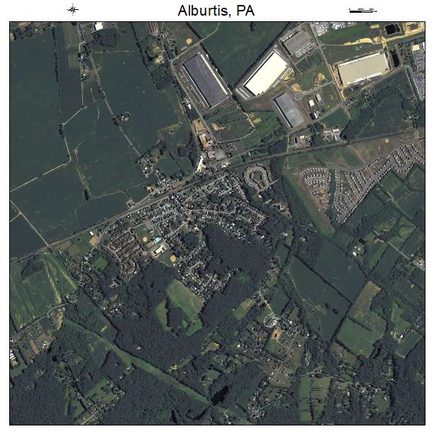 Alburtis, PA air photo map
