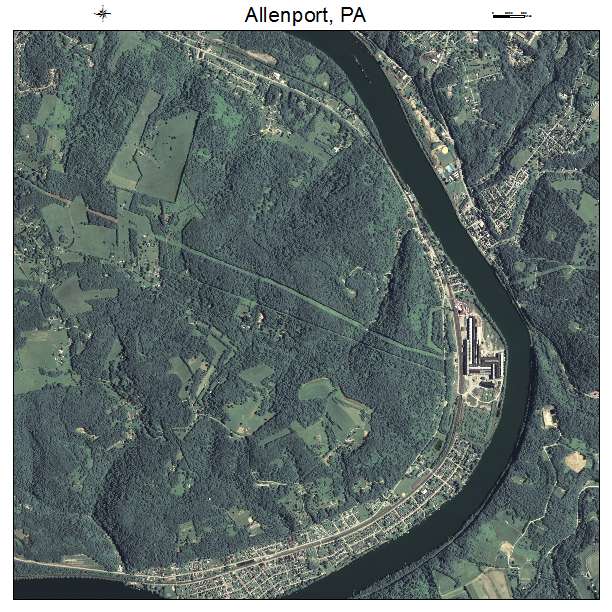 Allenport, PA air photo map
