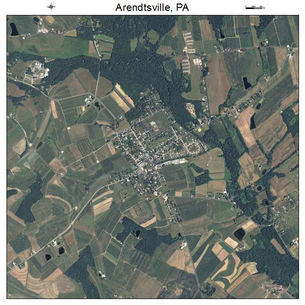 Arendtsville, PA air photo map