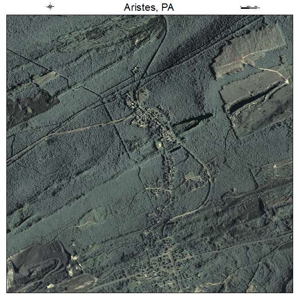 Aristes, PA air photo map