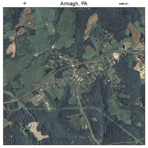 Armagh, PA air photo map