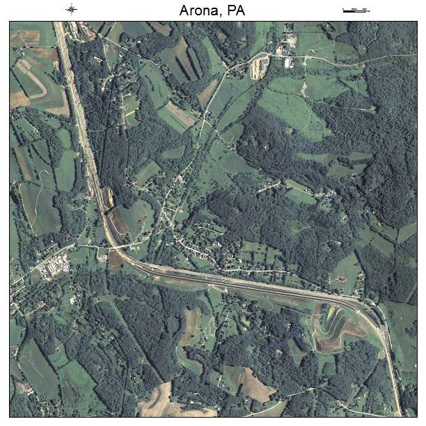 Arona, PA air photo map