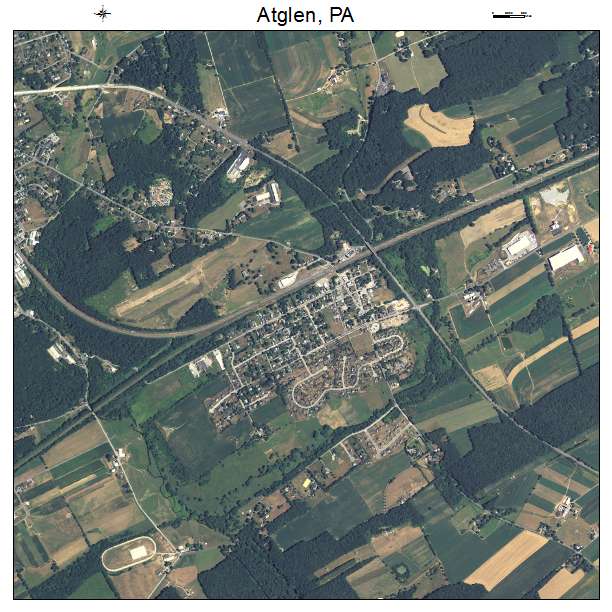 Atglen, PA air photo map