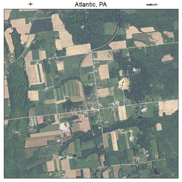 Atlantic, PA air photo map