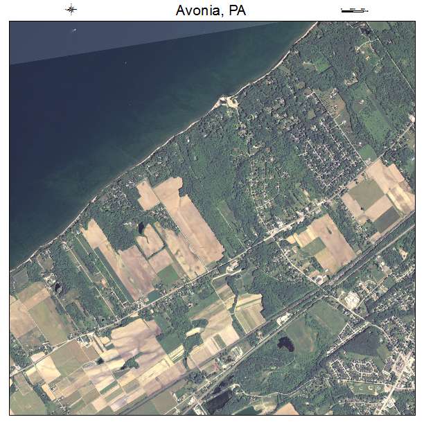 Avonia, PA air photo map