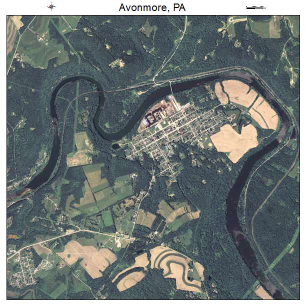Avonmore, PA air photo map