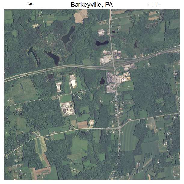 Barkeyville, PA air photo map