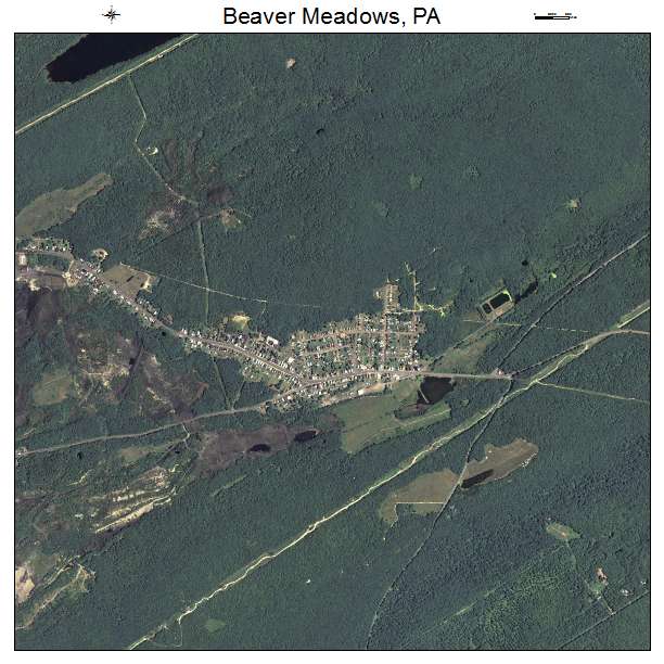 Beaver Meadows, PA air photo map