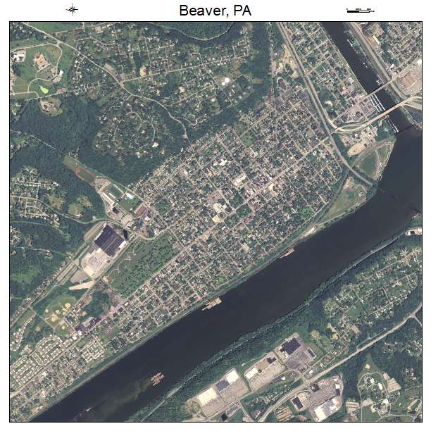 Beaver, PA air photo map