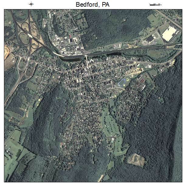 Bedford, PA air photo map