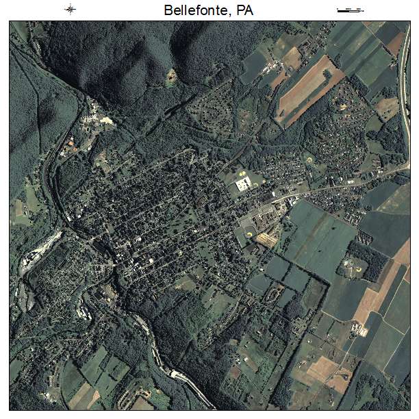 Bellefonte, PA air photo map