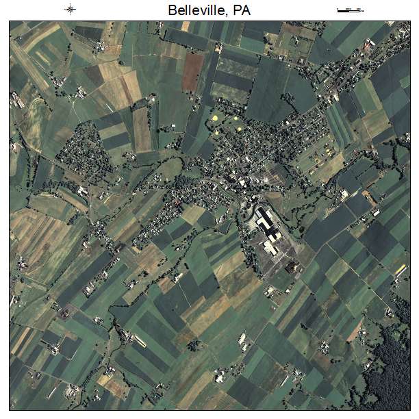 Belleville, PA air photo map