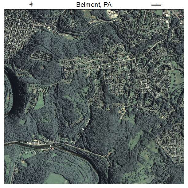 Belmont, PA air photo map