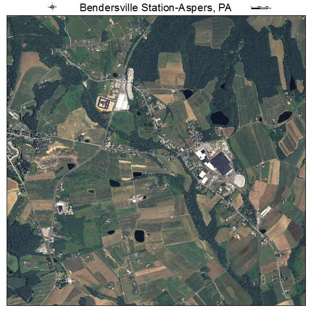Bendersville Station Aspers, PA air photo map