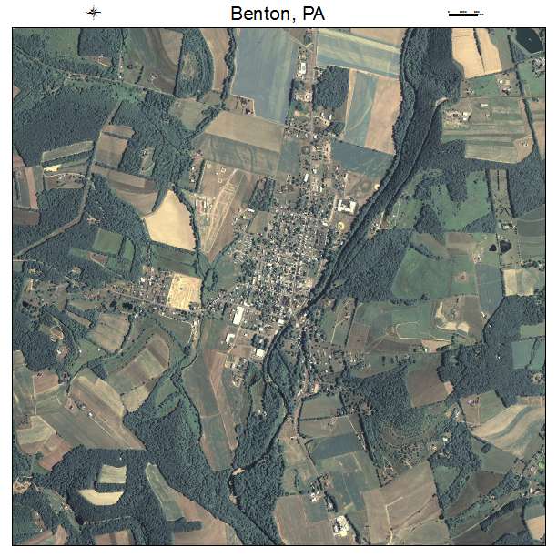 Benton, PA air photo map