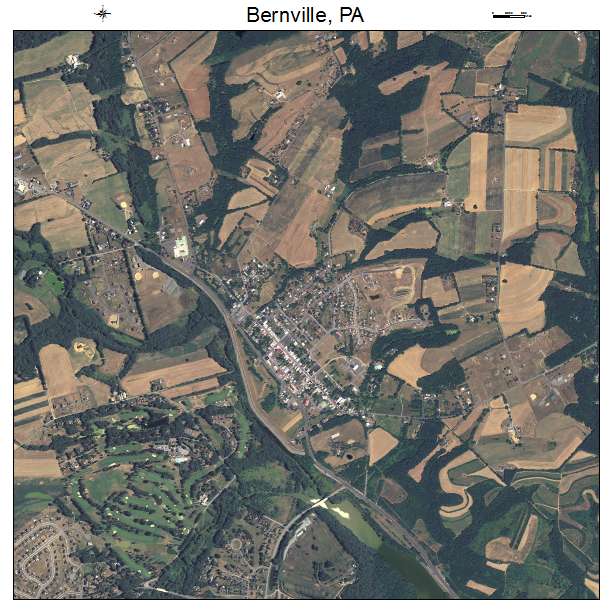 Bernville, PA air photo map