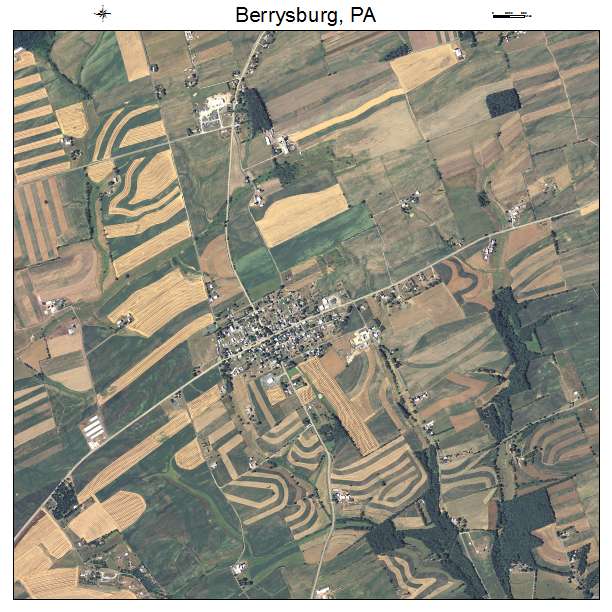 Berrysburg, PA air photo map