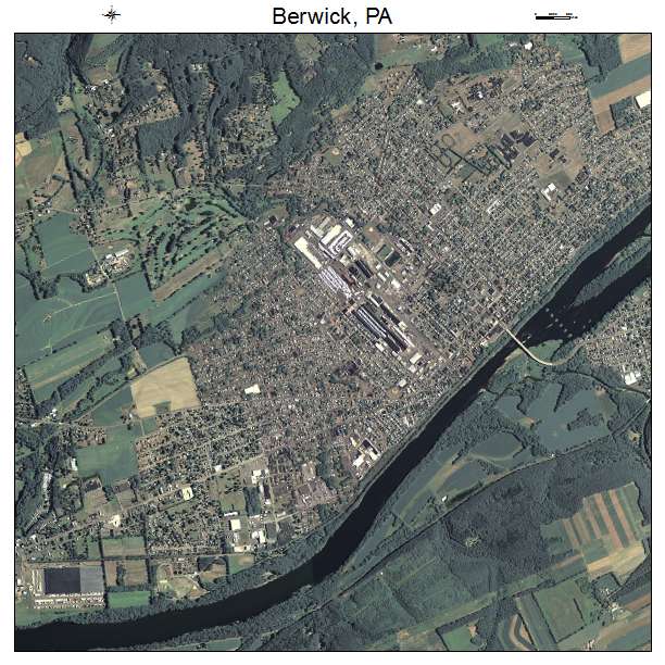 Berwick, PA air photo map
