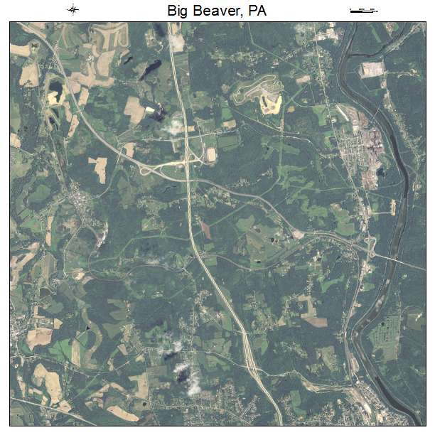 Big Beaver, PA air photo map