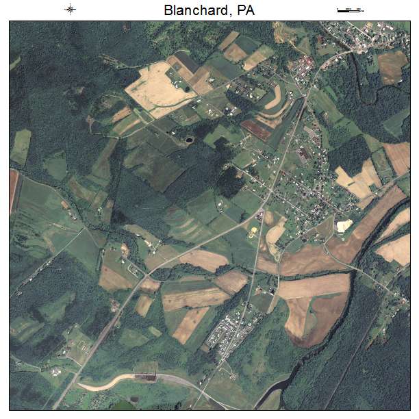 Blanchard, PA air photo map