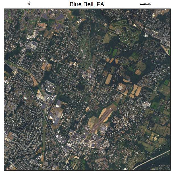 Blue Bell, PA air photo map