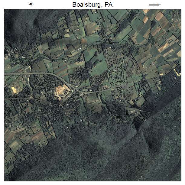 Boalsburg, PA air photo map