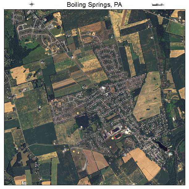 Boiling Springs, PA air photo map