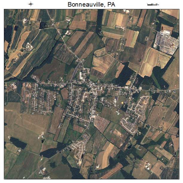Bonneauville, PA air photo map