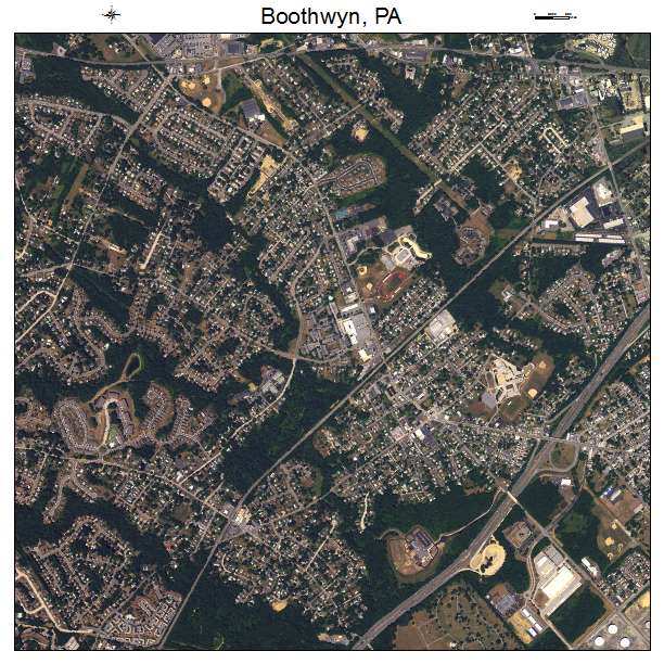 Boothwyn, PA air photo map