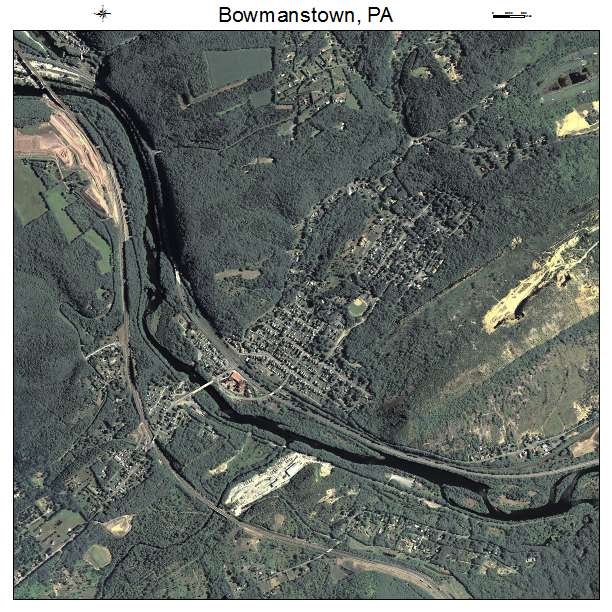 Bowmanstown, PA air photo map