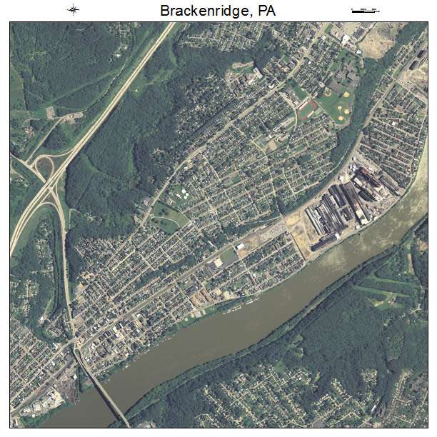 Brackenridge, PA air photo map