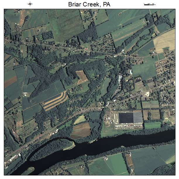 Briar Creek, PA air photo map