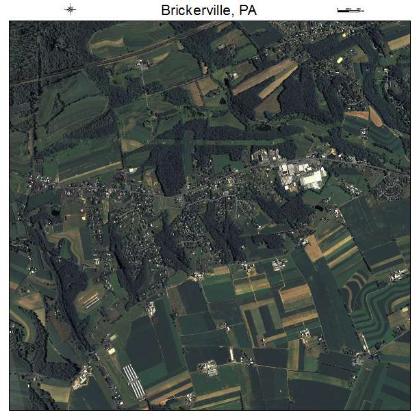 Brickerville, PA air photo map