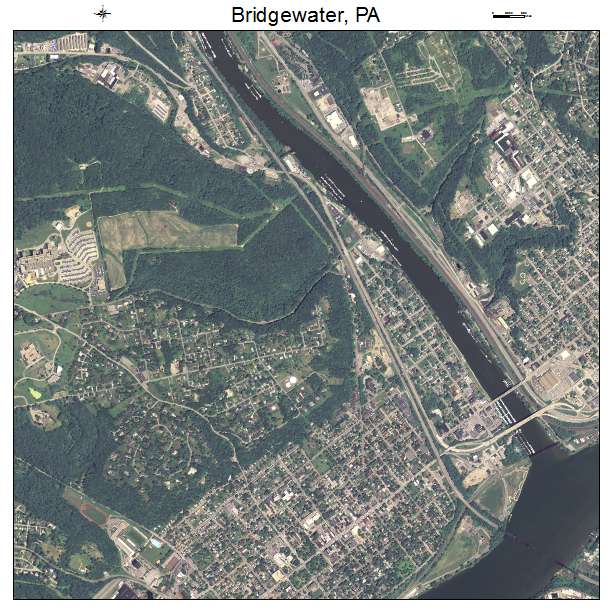 Bridgewater, PA air photo map
