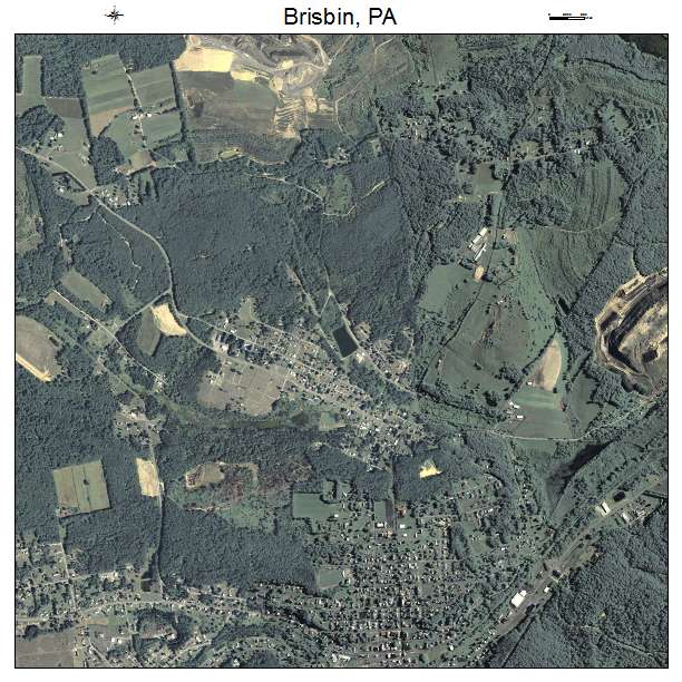 Brisbin, PA air photo map