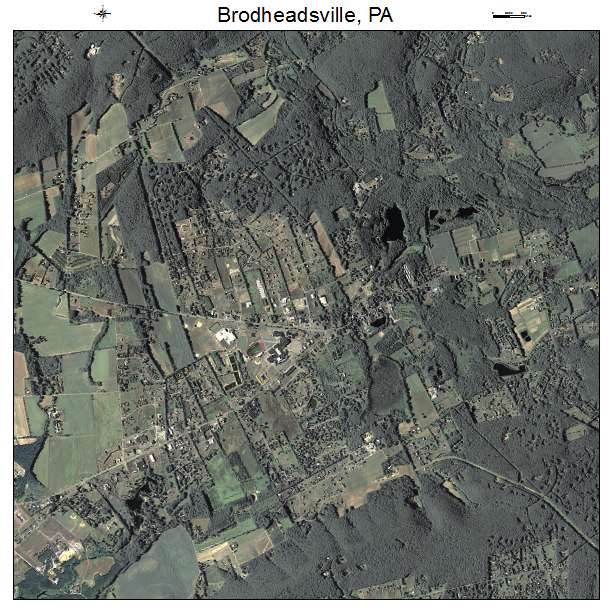Brodheadsville, PA air photo map