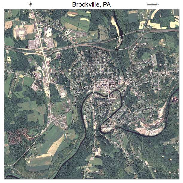 Brookville, PA air photo map