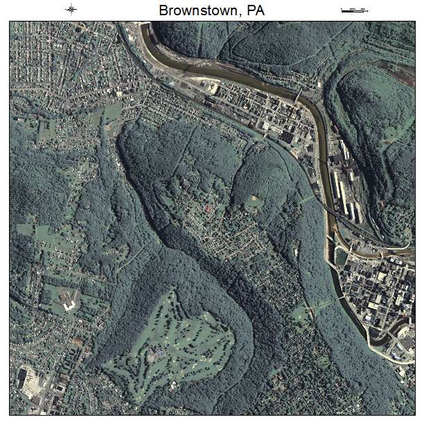 Brownstown, PA air photo map