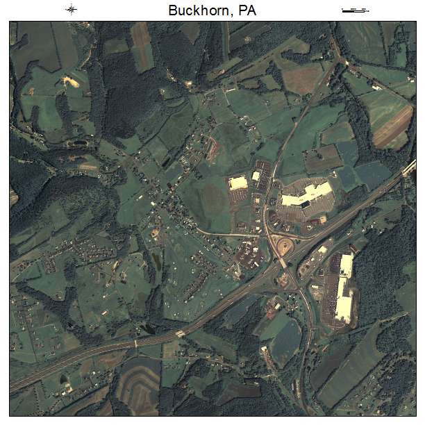 Buckhorn, PA air photo map
