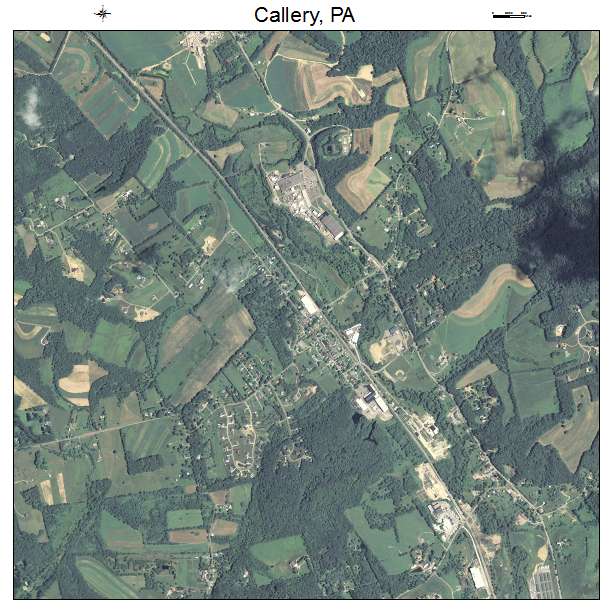 Callery, PA air photo map