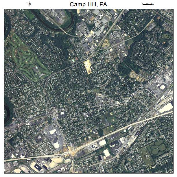Camp Hill, PA air photo map