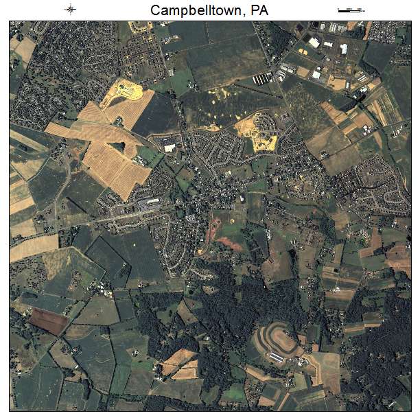 Campbelltown, PA air photo map