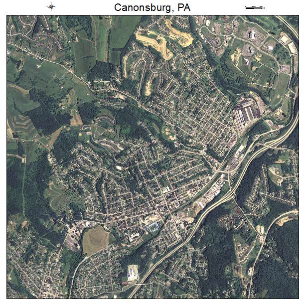 Canonsburg, PA air photo map