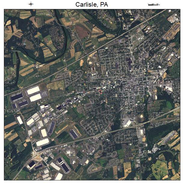Carlisle, PA air photo map