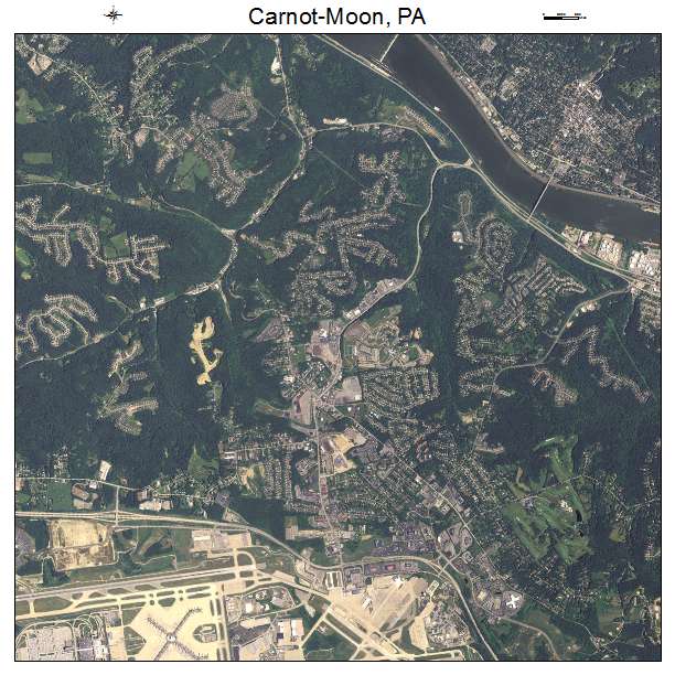 Carnot Moon, PA air photo map