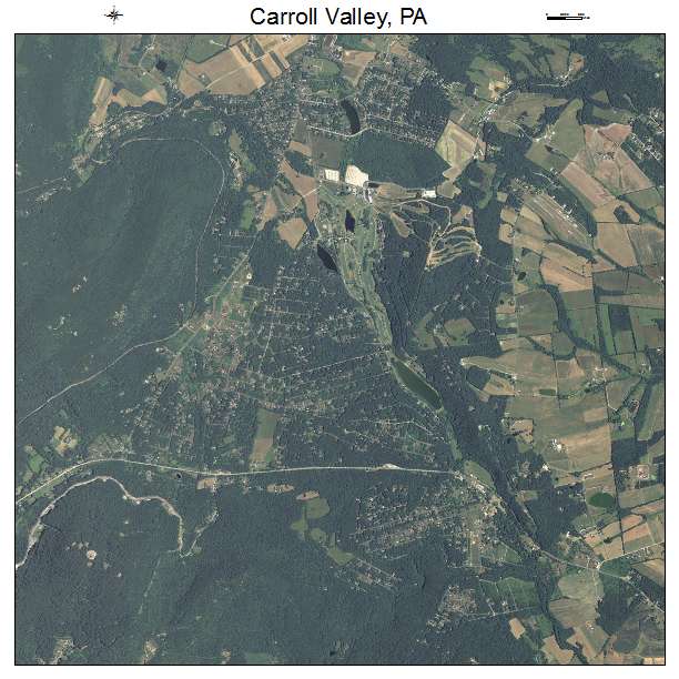 Carroll Valley, PA air photo map