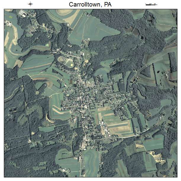 Carrolltown, PA air photo map