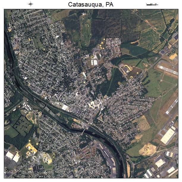 Catasauqua, PA air photo map